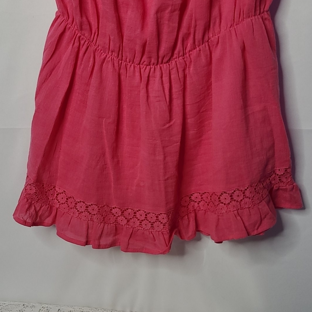 Victoria Secret peasant tunic lace sleeve pink top - Picture 2 of 7